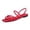 Red, variant on Flat Sandals for Women Square Toe Open Toe Summer Casual Dressy Sandal Low Heel Bottom Anti Slip Simple Solid Colour Slide Sandals,Red 37