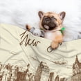 thumbnail image 3 of Yiaed New York Print Dog Blankets-Cat Blanket Washable for Couch Protection,Puppy Blanket, Soft Plush Reversible Throw Furniture Protector-Medium, 3 of 8