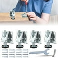 thumbnail image 2 of 4 Pcs Pieds de Meuble Réglables Verrouillage Robuste pour Armoire, 2 of 10