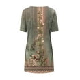thumbnail image 6 of Gvmfive Women Summer Boho Printed T-shirt Dress Short Sleeve Casual Loose Dress, 6 of 6