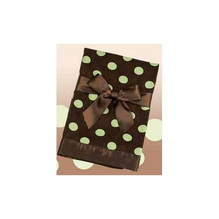 Brown/Green Polka Dot Snuggle Blanket by Bearington - 197303