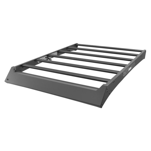 Fits 2016-2023 Toyota Tacoma Go Rhino Roof Rack 5933000T Ceros; Direct Fit; Powder Coat; Textured Black; Aluminum