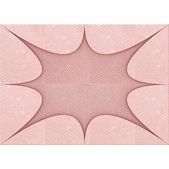 Ahgly Company Indoor Rectangle Patterned Pastel Red Pink Area Rugs, 3' x 5'
