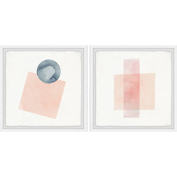Parvez Taj Peaches and Shapes Diptych