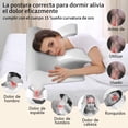 thumbnail image 4 of Almohadas Memory Foam, Almohada Ortopedica Cervical para Dormir el Diseño Ortopédico Ergonómico Alivia el Dolor de Cuello, Adecuada para Dormir de Lado, Espalda o Panza con Fundas Almohadas, 4 of 6