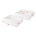 thumbnail image 4 of Prepac Select Lot de 2 tiroirs de rangement sur roulettes, 4 of 4