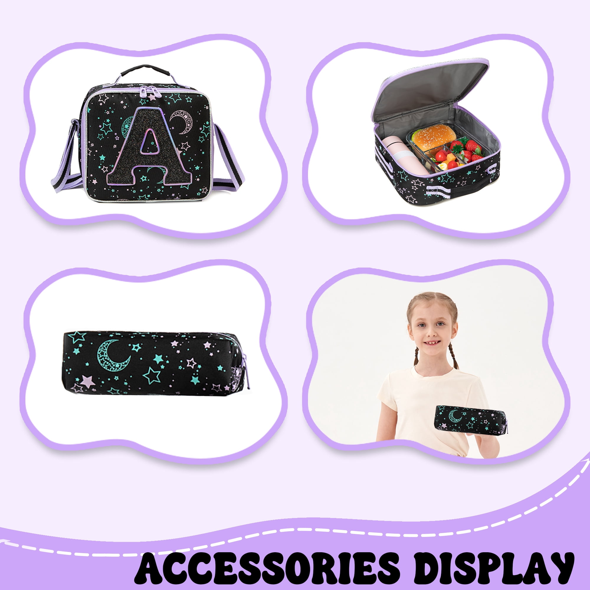 Kids Rolling School Backpack for Girls with Wheels Sequin Cute Carry on Roller Bookbag,Backpacks with Lunch Box for Elementary Student
