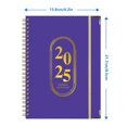 thumbnail image 2 of Lksixu 2025 Planner Coil Notebook, A5 Hardcover Schedule Notebook With Separate Pages, Thick Paper Weekly & Monthly Organizer Notebook with Tabs and Elastic Closure Academic Appointment Notebook, 2 of 9