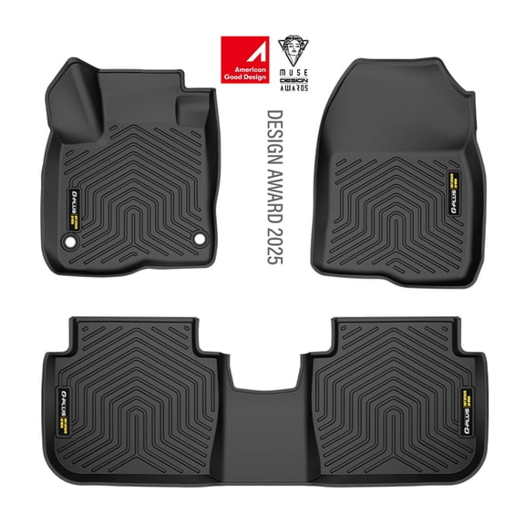 Floor Mats 3PCS Fit for Honda CRV 2023 2024 2025(Include Hybird)TPE All Weather Full Cover Protection 3 Piece Black