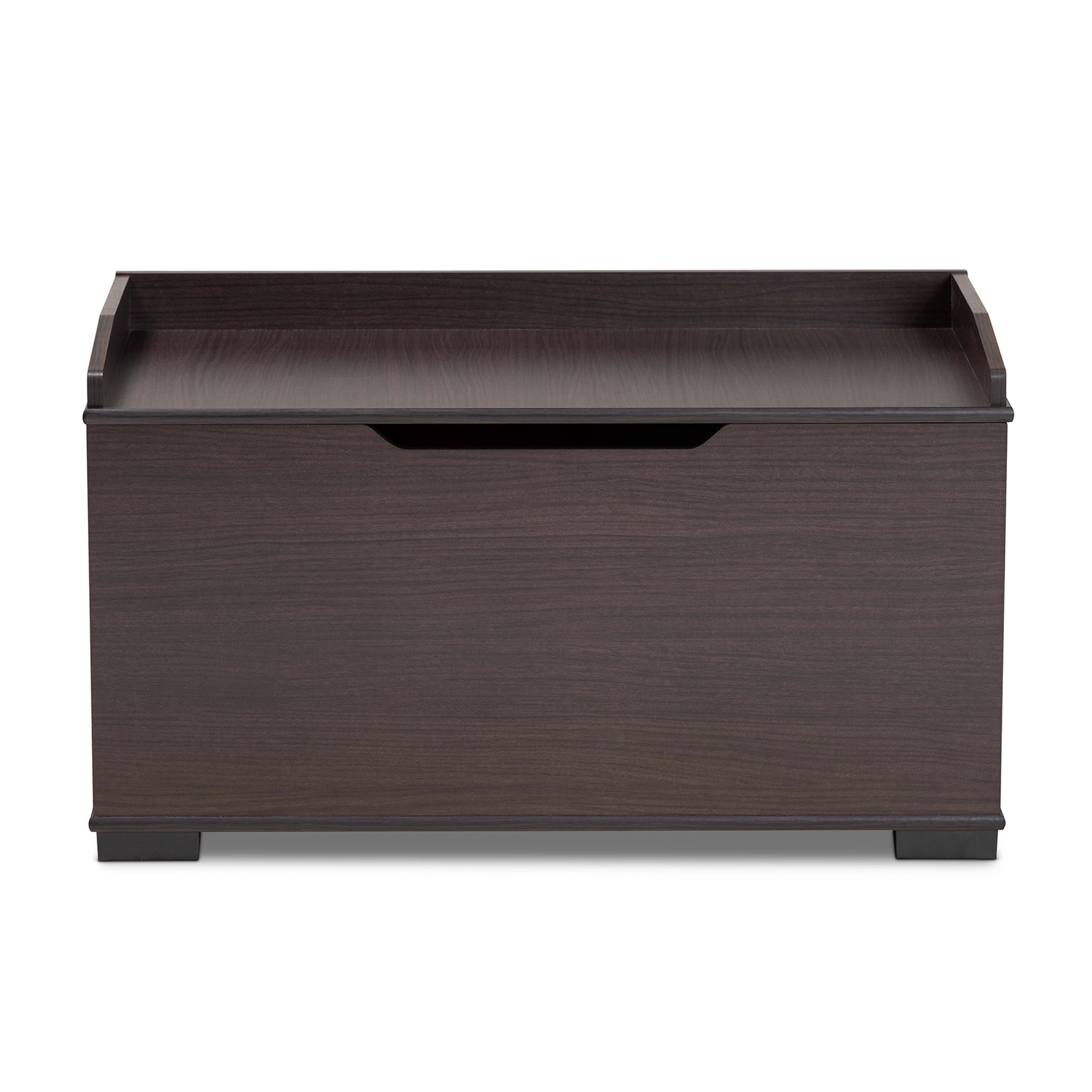 Baxton Studio Mariam Modern and Contemporary Dark Brown Finished Wood Cat Litter Box Cover House