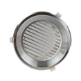 thumbnail image 2 of Cubierta de ventilación redonda Cubierta de ventilación de pared Rejilla de de aleación de aluminio con flujo de aire fácil astilla, 2 of 8