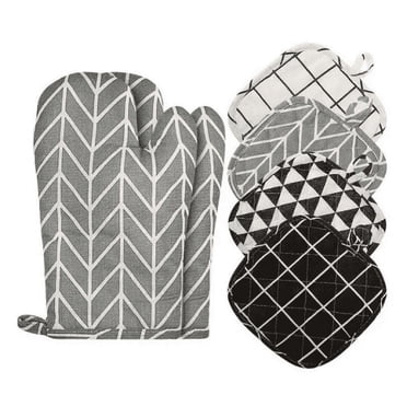 Oven Mitts and Pot Holders Kitchen Microwave Mitts Heat Resistant Oven Mittens and Oven Hot Mitts Pad for Cooking,Etc