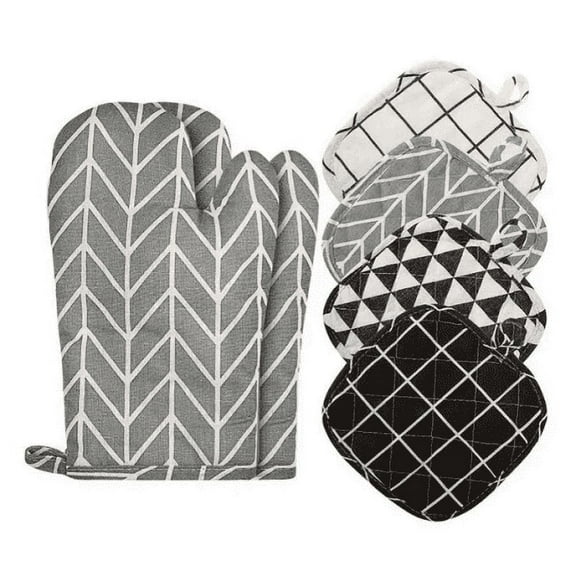 Oven Mitts and Pot Holders Kitchen Microwave Mitts Heat Resistant Oven Mittens and Oven Hot Mitts Pad for Cooking,Etc