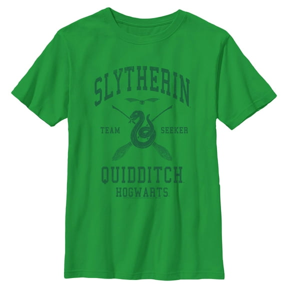 Boys Harry Potter Slytherin Quidditch Team Seeker T Shirt