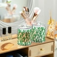 thumbnail image 3 of Yayeee 2 Pack Qtip Holder Bathroom Cotton Swab Canister with Lid Clear Dispenser Set, Cactus Pattern, 3 of 6