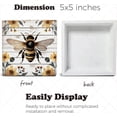 thumbnail image 5 of Bee Wooden Box Sign Bee Gifts Funny Bees Decor Country Bedroom Decor Centerpiece Wooden Box Wood Block Signs For Shelf Desk Decoration 5x5 In, 5 of 5