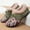 Green, variant on Women's Casual Flats, Ethnic Embroidery Fuzzy Fabric Winter Comfort Shoes Green 9.5