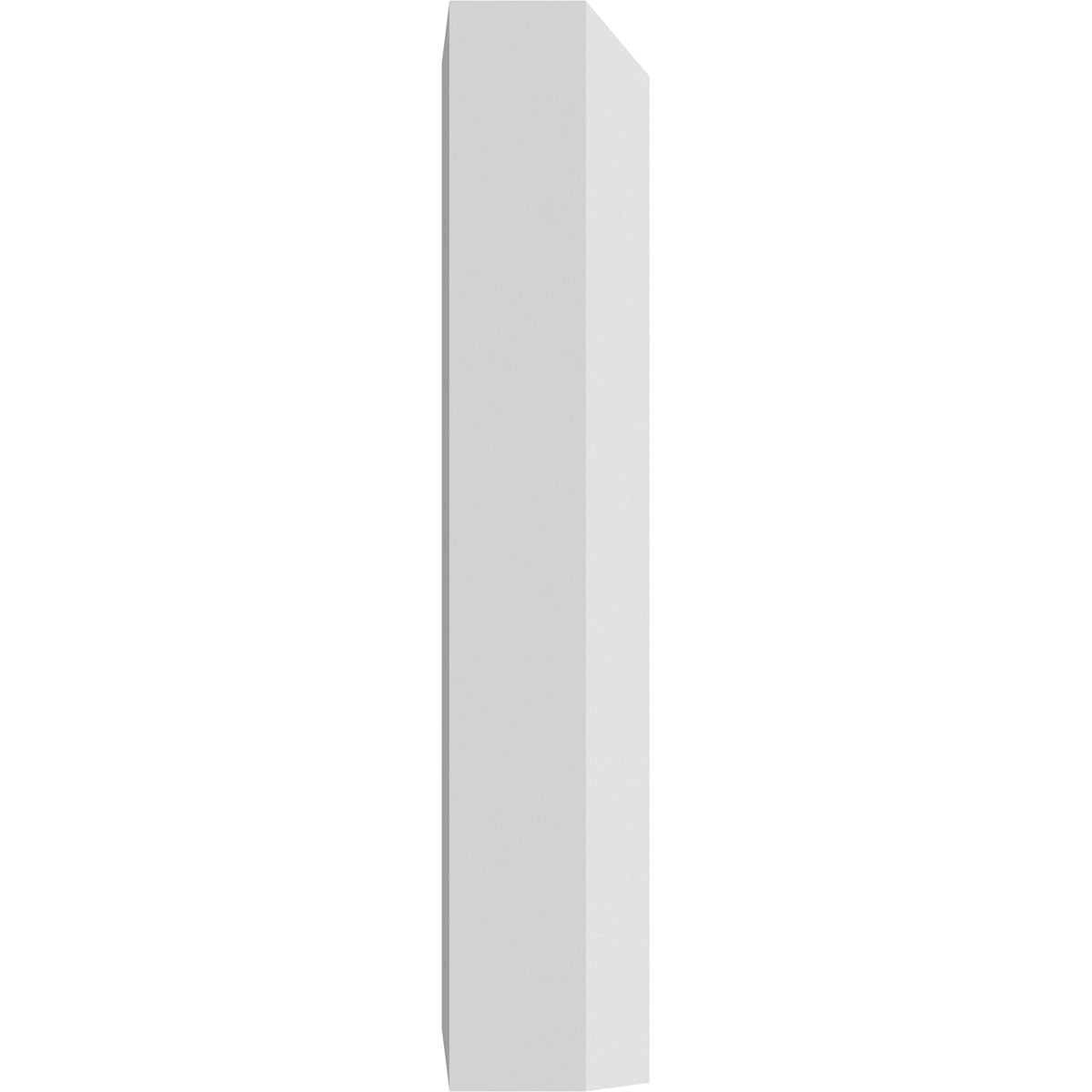 5"W x 10"H x 1"P Standard Foster Plinth Block with Square Edge (4-Pack)