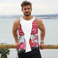 thumbnail image 6 of Fuzoiu Cute Valentine's Gnomes Men's Workout Tank Tops,Sleeveless Gym Shirt Quick Dry,Fitness Bodybuilding T-Shirt,Muscle Athletic Workout Tee-XX-Large, 6 of 7