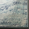 thumbnail image 3 of SAFAVIEH Madison Willoughby Overdyed Floral Runner Rug, Ivory/Blue, 2'3" x 10', 3 of 7