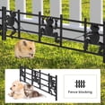 thumbnail image 7 of 15 Panels 8ft(L) x24in(H) Decorative Garden Fence Animal Barrier Fence,Black,Frog Pattern, 7 of 7