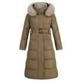 thumbnail image 5 of Vedolay Women's Coat Casual Open Front Knitted Coat with Pockets Khaki,L, 5 of 5