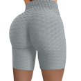 thumbnail image 4 of Gibobby Leggings cortos yoga mujer Pantalones de yoga para mujer Pantalones de entrenamiento de cintura alta Pantalones cortos deportivos casuales(Gris,XG), 4 of 4