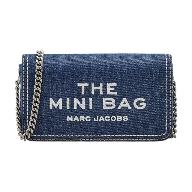 The Mini Bag Marc Jacobs Denim Chain Blue
