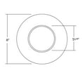 thumbnail image 7 of Nicor Lighting 17501WH Open Light Fixture Round Downlight Trim - White, 7 of 7