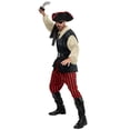 thumbnail image 3 of Disfraz de pirata Spooktacular Creations para hombre, color beige y adulto, 3 of 8