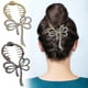 thumbnail image 1 of Clip para cabello con borla de orquídea para mujer - elegante forma retro de rosa | Pinza para cabello con resorte fuerte | Agarre cómodo de silicona | Pétalos de seda | Cadenas de cuentas acrílicas, 1 of 1
