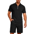 thumbnail image 2 of Ceisia Men's Slim Short-Sleeve POLO & Shorts Two-Piece Set Multi-Solid for Spring/Summer Gift, 2 of 6