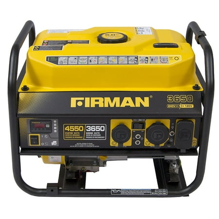 Firman P03605 4550/3650 Watt 120/240 V Gas Recoil Start Generator, cETL, CARB