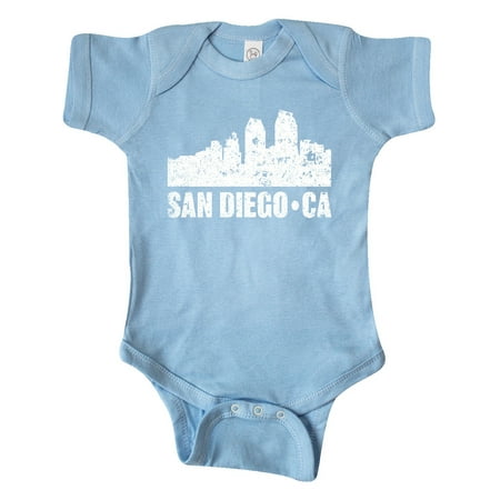 

Inktastic San Diego California Skyline with Grunge Gift Baby Boy or Baby Girl Bodysuit