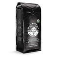 Black Label Dark Roast Ground Coffee, Strong High Caffeine Coffee Grounds, USDA Organic, Fair