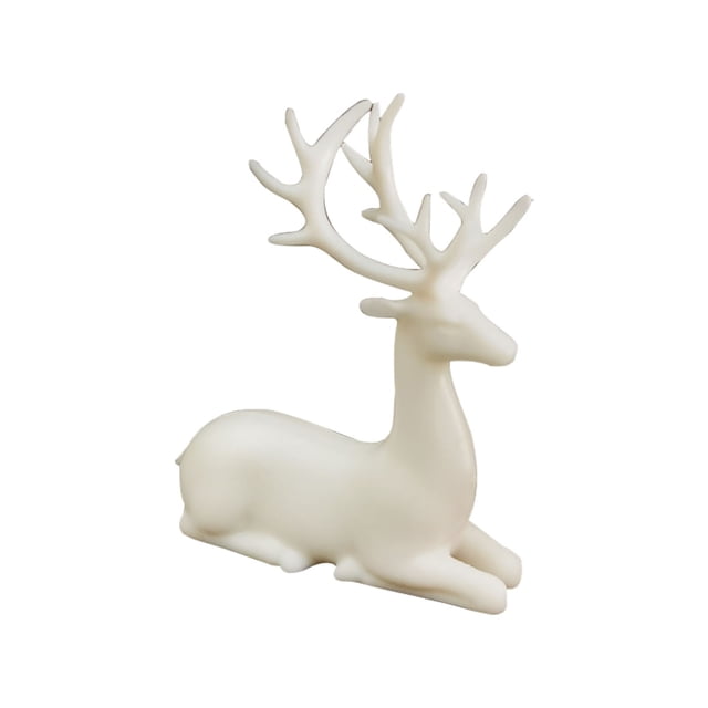 Christmas Decorations - Resin Reindeer Decor, Reindeer Figurine, Matte Reindeer, Christmas Reindeer Figurine, Reindeer Decor, Decorative Deer Figurine, Christmas Decor Reindeer