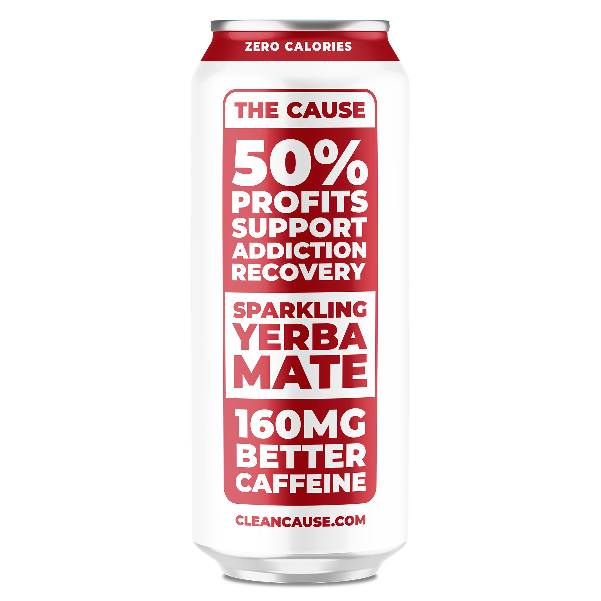 CLEAN Cause Sparkling Yerba Mate Cherry Lime 12pk/16oz