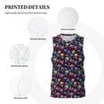 thumbnail image 3 of Sikiie colorful mushroom Skull Basketball Jersey Reversible Men's Mesh Athletic Sports Shirts Training Practice S-4XLSmall, 3 of 6
