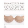 thumbnail image 6 of Gustave 2 Pack Women Push Up Strapless Invisible Bra Backless Adhesive Sexy Seamless Bra Breast Life Nipple Cover "C Cup,Skin", 6 of 8