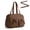 Coffee Brown, variant on Travel Duffel Bag for Women, Lightweight Fashion Tote Handbag With Bowtie, Water-Resistant Weekender Overnight Sport Gym Bag, Black