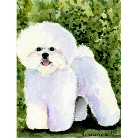 28 x 40 in. Bichon Frise House Size Canvas Flag