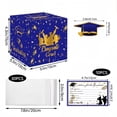 thumbnail image 4 of DIY Graduation Money Pulling Gift Box Set, 42-Piece Cash Surprise Box with Cards and Bags, Purple and Gold Theme for Party, 4 of 7