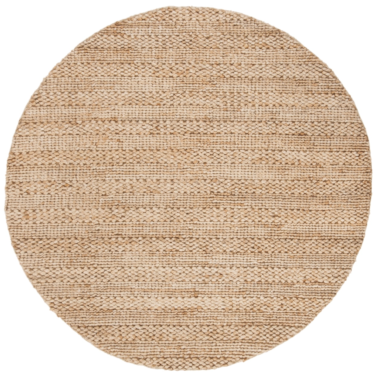 SAFAVIEH Natural Fiber Henrika Braided Area Rug, Natural, 4' x 4' Round
