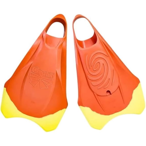 Churchill® Vortex Swim Fins Made of Malaysian Rubber. Designed for Swimming Fin Propulsion, Diving, Surfing, Bodyboarding, Unisex (Medium)