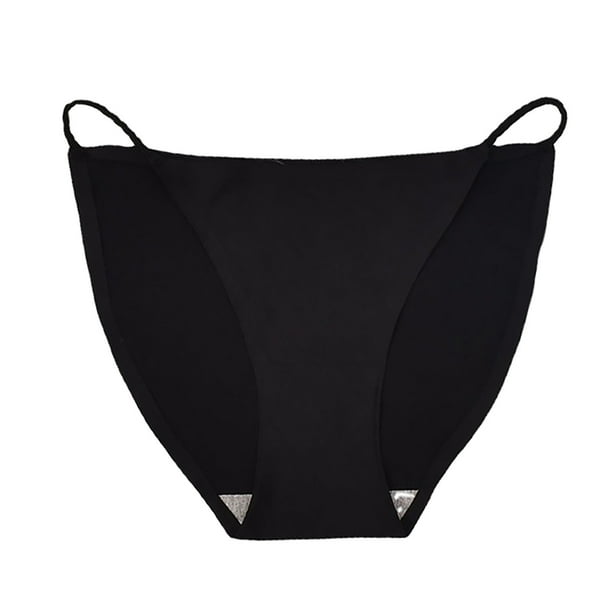 Gibobby Pantaletas mujer Braguitas tipo tanga sin con tirantes sexys de seda helada Pure Desire para mujer Negro M Walmart en linea