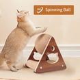 thumbnail image 2 of Upgraded Cat Scratching Toy, Natural Sisal Cat Scratching Toy with Cat Scratching Post Base, Scratching Ball for Cats and Kittens, Solid Wood Pet Scratching Toy, 2 of 5