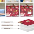 thumbnail image 6 of BZSMCE Collapsible Fabric Cube Storage Bins Christmas Pattern Design Pattern Storage Box, 6 of 8