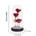 thumbnail image 4 of Lighted Artificial Flowers for Valentines Day Decorations, Red Forever Rose in A Glass Dome, Birthday Gifts for Women Mom, Valentines Gifts for Her by PALIFEUR, 4 of 4