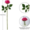 thumbnail image 3 of 12PC Black Roses Artificial Flowers Fake Roses Silk Realistic Roses Bouquet Flowers with Long Stems for Wedding Home Party Centerpieces Decorations, 3 of 5