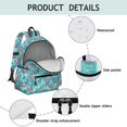 thumbnail image 4 of Pioneer Flower Floral Print Pattern Backpack for School, Cute School Bag with Adjustable Shoulder Straps and Padded Back, 13.4"x11"x4.7", 4 of 5
